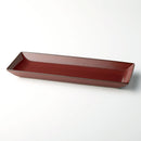 SHIHOU 長角盛付皿 鉄赤