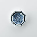 染付地紋 八角小鉢 唐草