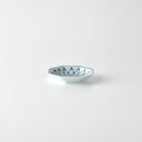 染付地紋 八角小皿 網目