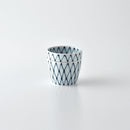 染付地紋 そば薬味皿 網目