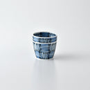 染付地紋 そば薬味皿 市松