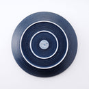 うず潮 盛皿 青