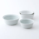 よしず彫 小鉢 白磁