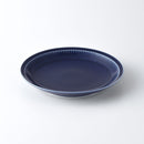 よしず彫 菜皿 つや紺
