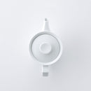 よしず彫 ポット 白磁