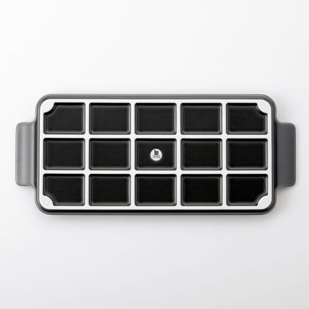 AMUSE サービングトレイ(L) チャコールグレイマット | 白山陶器直営