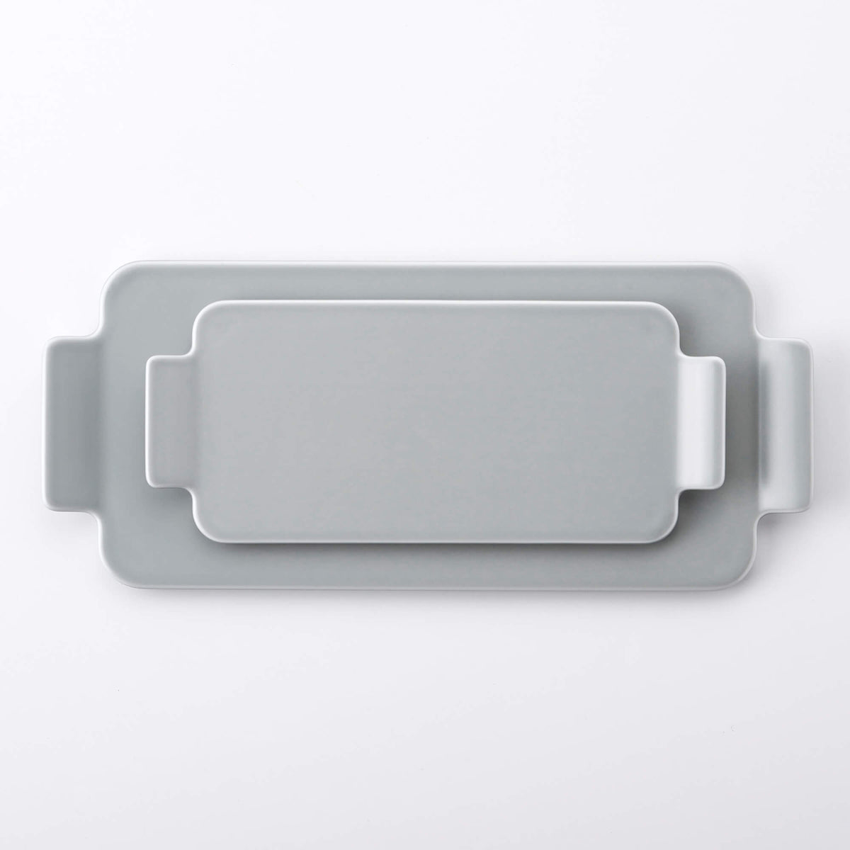 AMUSE サービングトレイ(L) グレイマット | 白山陶器直営オンラインストア