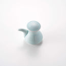 フラスコ しょうゆさし 青白釉