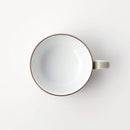 S型スープボール(小) サンドグリーンマット