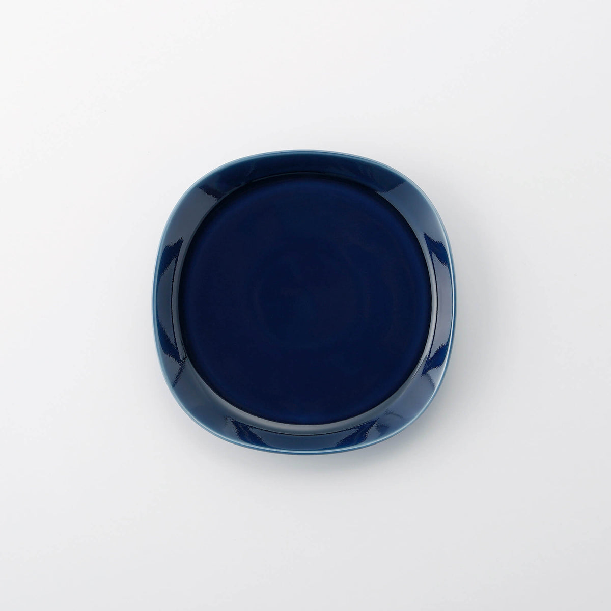 SQURA プレート(S) つや紺 | 白山陶器直営オンラインストア