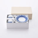 【ギフト】青葉紋 カップ&ソーサー 2客セット