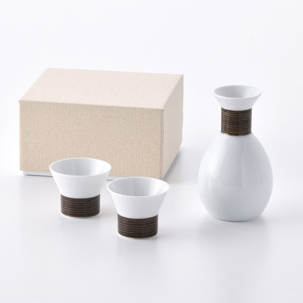ギフト】麻の糸 酒器セット セピア | 白山陶器直営オンラインストア