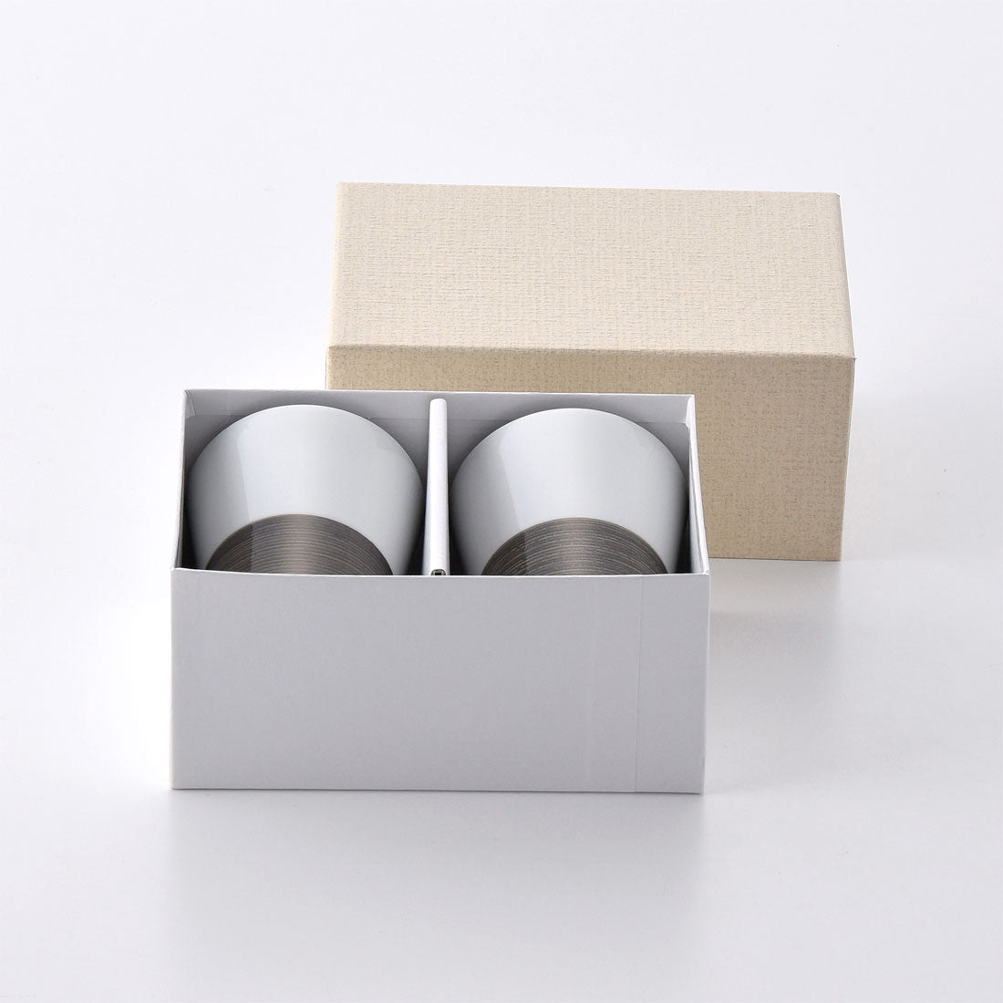 ギフト】麻の糸 タンブラー セピア 2点セット | 白山陶器直営