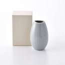 【ギフト】ドロップ 花瓶(M) グレイ 1点