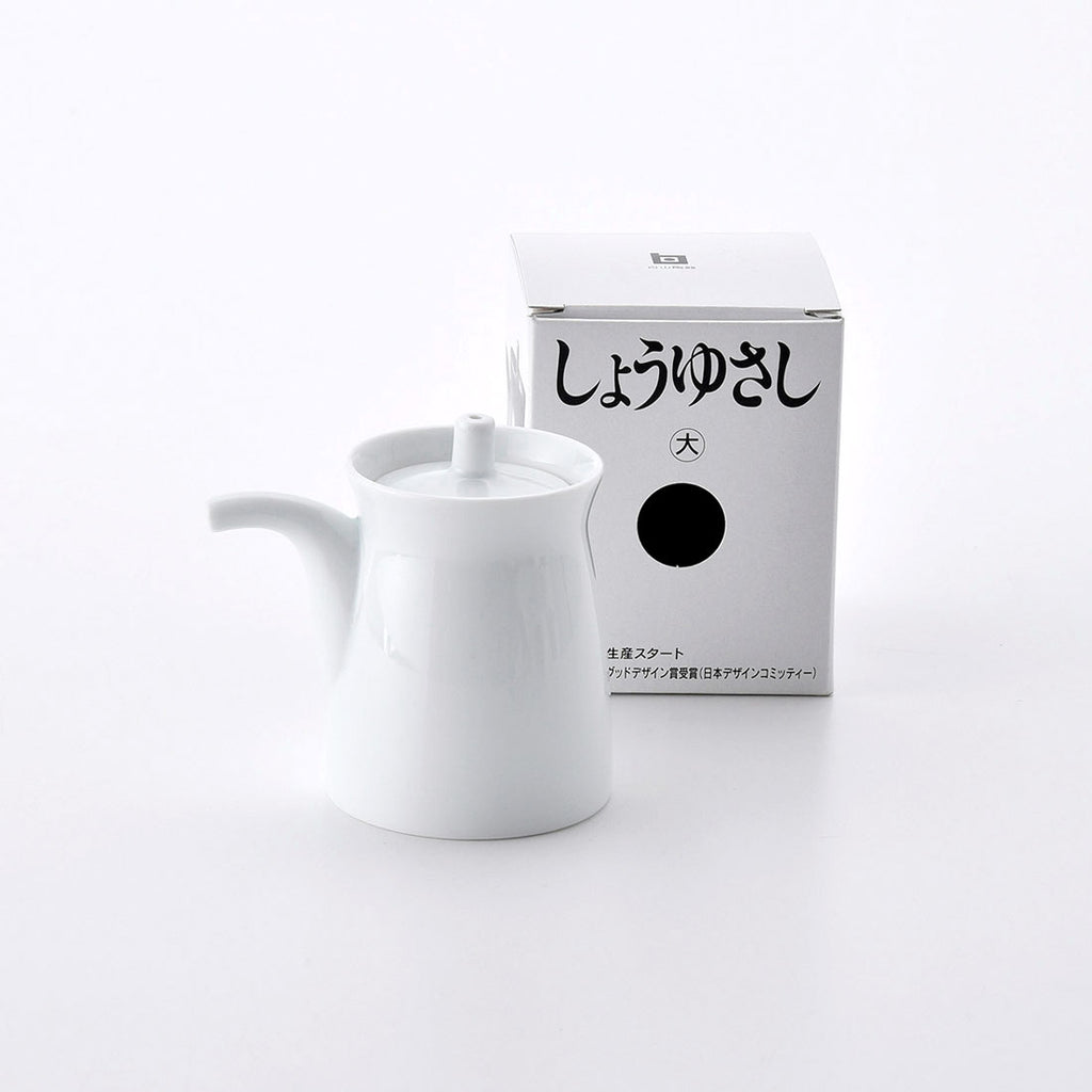 G型しょうゆさし(大) 白磁 | 白山陶器直営オンラインストア