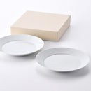 【ギフト】ミストホワイト プレート(L) 2点セット