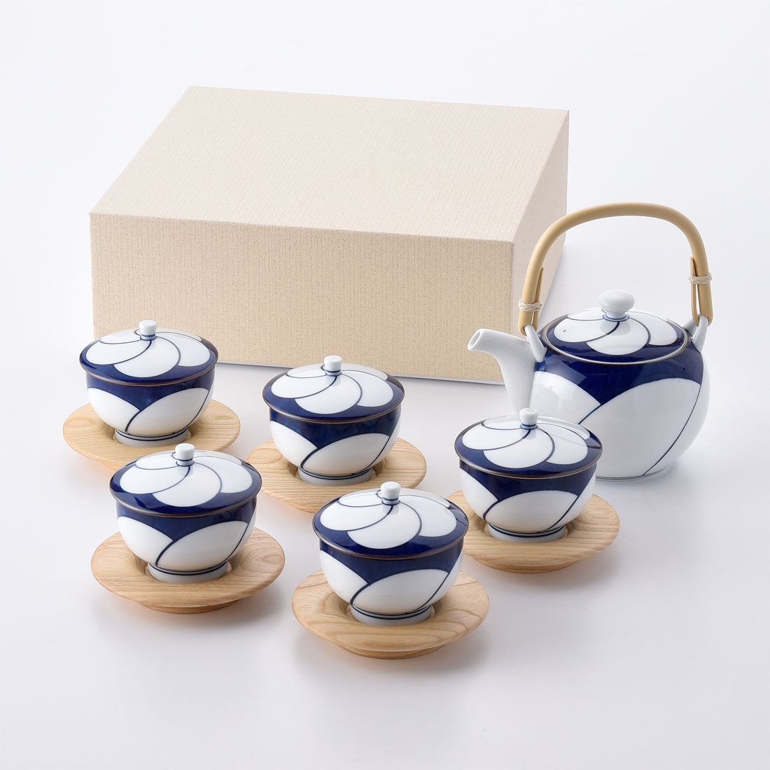 ギフト】ねじり梅 茶器セットB | 白山陶器直営オンラインストア