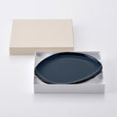 【ギフト】ペトラ プレート(L) ネイビー 2点セット