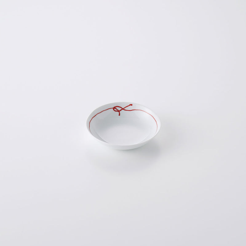 赤い糸 小皿 ハ