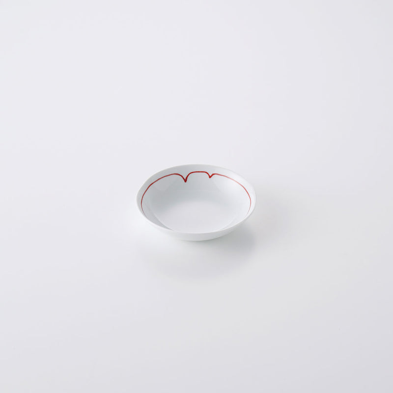 赤い糸 小皿 ニ