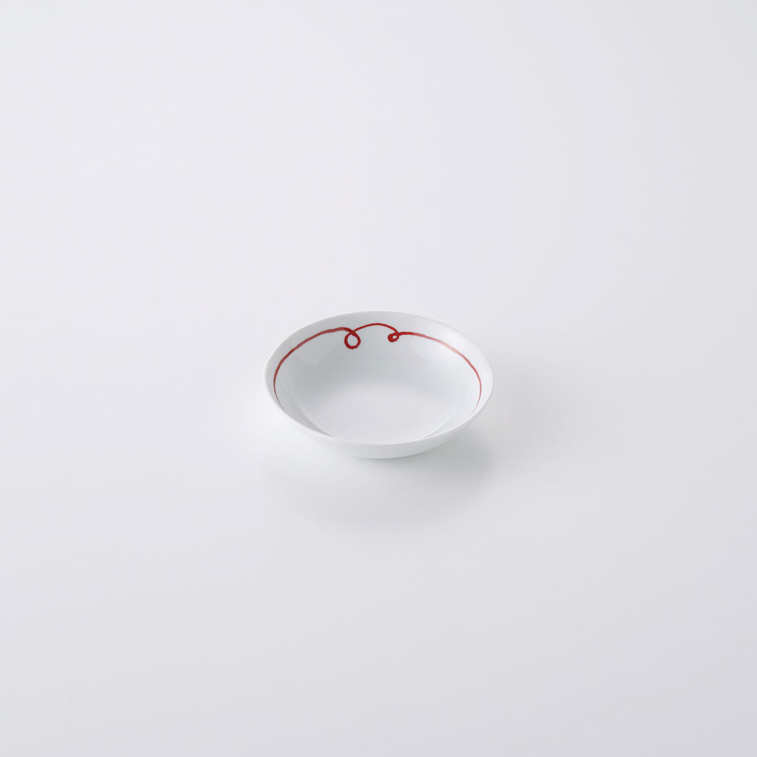 赤い糸 小皿 ロ