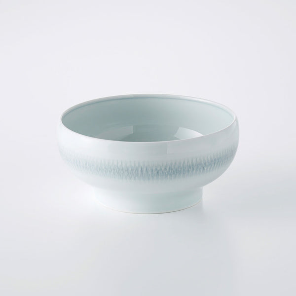 朝霧 6寸浅めん丼 青白釉 | 白山陶器直営オンラインストア