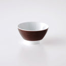 綾 飯碗(大) えんじ