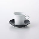 ビアンコ コーヒーカップ&ソーサー 黒炭釉