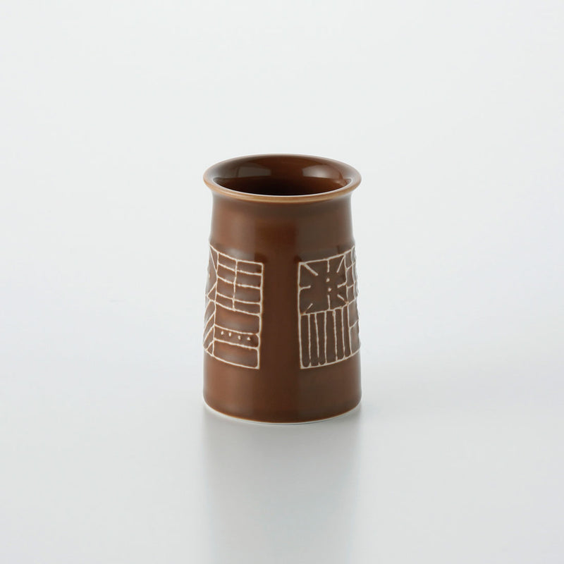 ビスケット ペンスタンド 茶マット