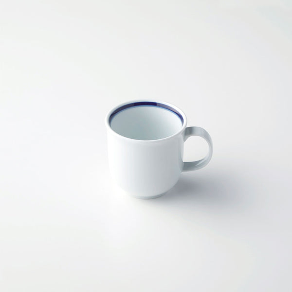 白に青いラインの小さなカップ マニセス 陶器 スペイン古陶/K282 白に青いラインの小さなカップ マニセス 陶器 スペイン古陶/K282