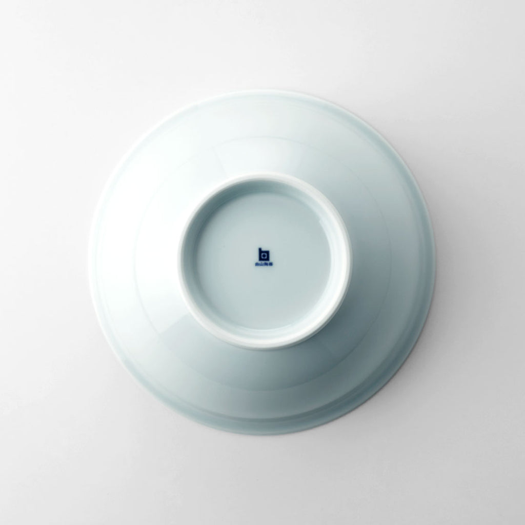 【美品】小鉢　丼鉢　青釉　陶器　置物　インテリア　工芸品　美術品　A3208 6寸反りめん丼 青白釉 | 白山陶器直営オンラインストア
