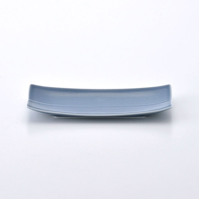 長方皿 長焼皿 ブルー