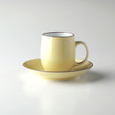 クラシック マグ＆ソーサー 黄マット