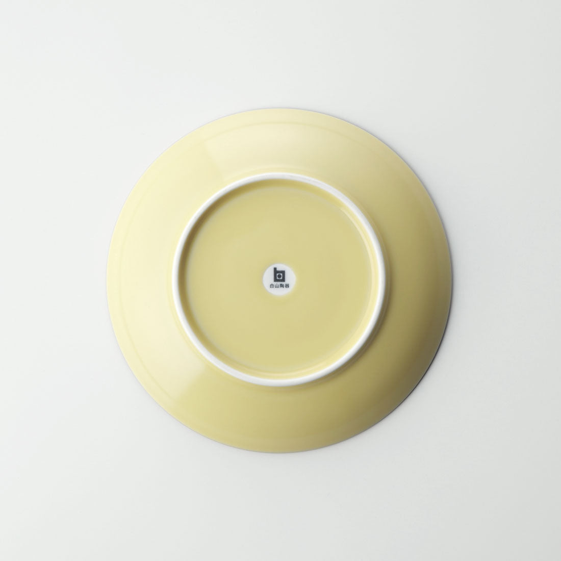 【未使用】黄瓷 菓子器 2 classic_saucer_yel_bs1100_d3b3