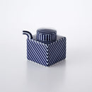 コンディメント しょうゆさし ブルーストライプ