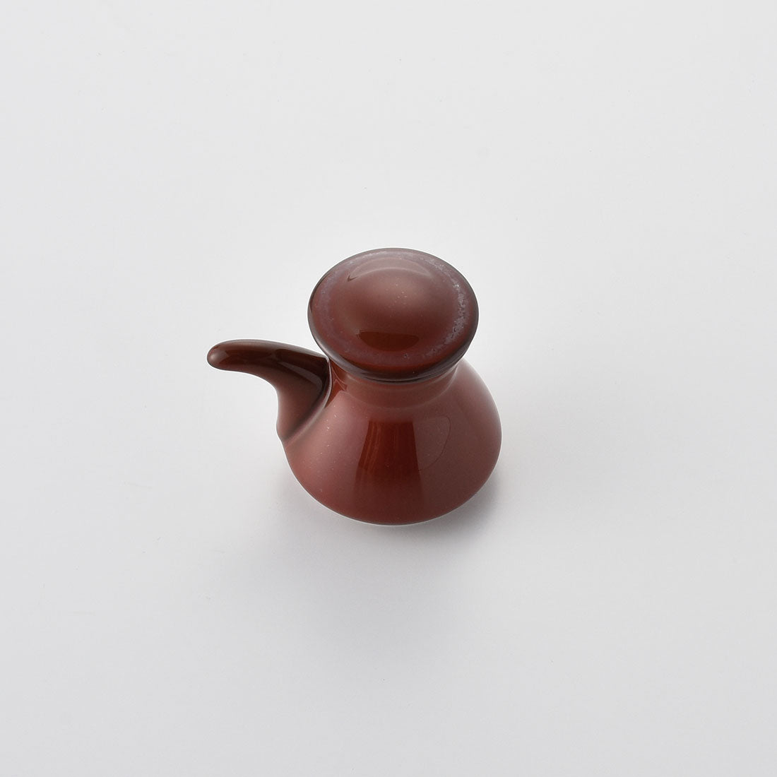 フラスコ しょうゆさし 鉄赤 | 白山陶器直営オンラインストア