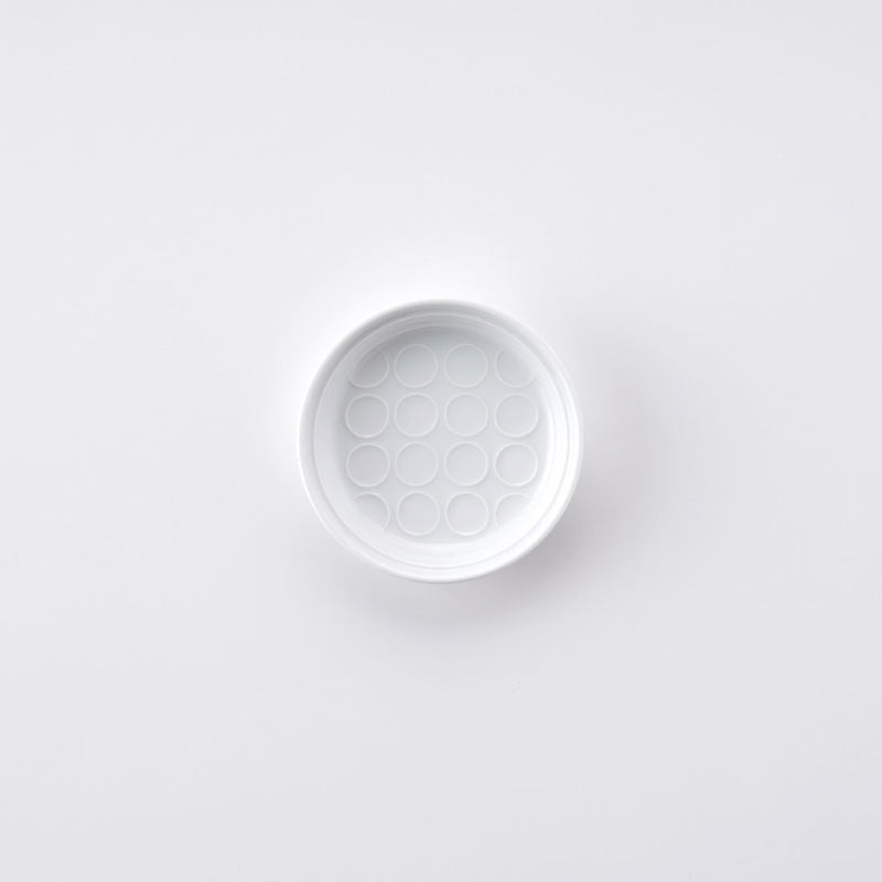 白磁丸紋 3号皿