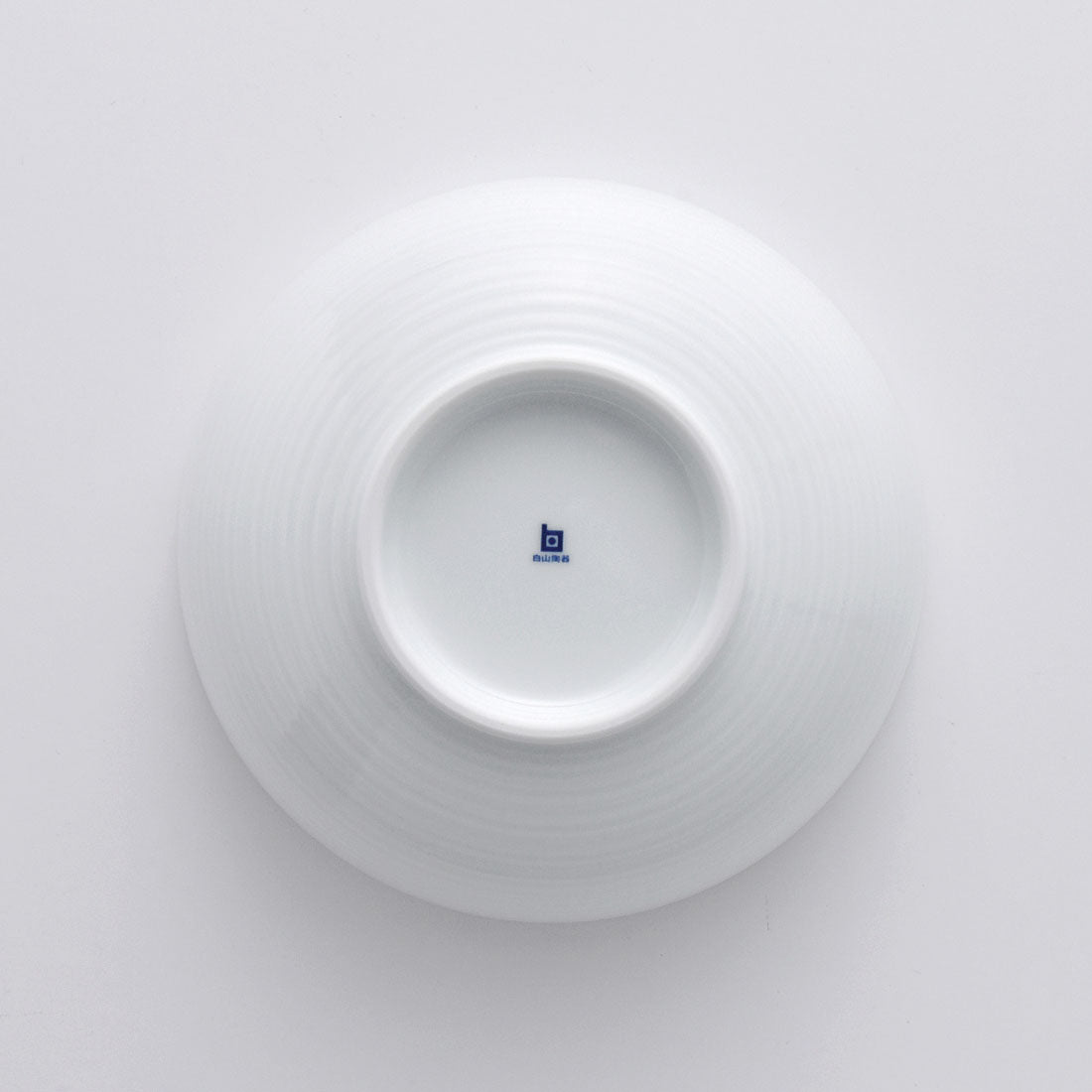 白磁千段 6寸浅めん丼 | 白山陶器直営オンラインストア