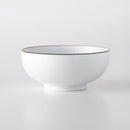 白磁千段 6寸浅めん丼