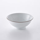 白磁千段 6寸反りめん丼