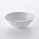 白磁千段 7寸平鉢