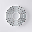 白磁千段 7.5深皿