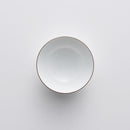 白磁千段 4寸飯碗