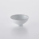 白磁千段 4.2寸飯碗