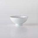 白磁千段 4.2寸飯碗