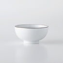 白磁千段 ぞうすい碗