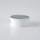 彫釉彩 反りふたもの(L) グリーン