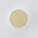 彫釉彩 反りふたもの(L) 黄