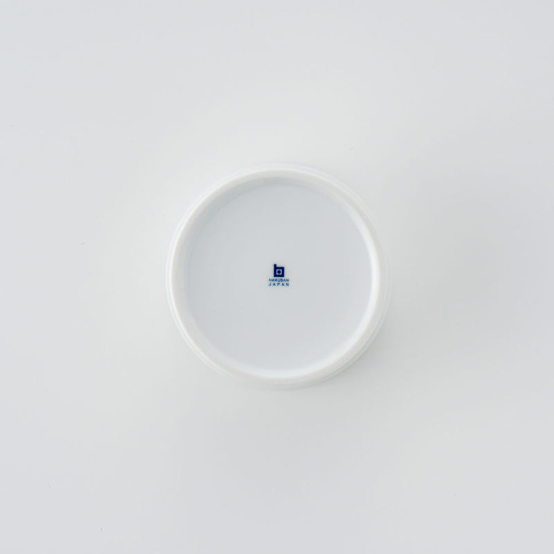 彫釉彩 反りふたもの(M) 白