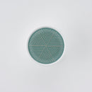 彫釉彩 反りふたもの(M) グリーン